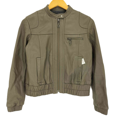 アバハウスドゥヴィネット abahouse devinette シープレザー シングルライダースジャケット レディース JPN:2