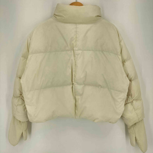 hwyl 手袋付 2way クロップドショートダウンジャケット レディース 02