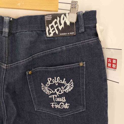 レフラー Leflah インディゴバギーデニムショーツ メンズ XXL