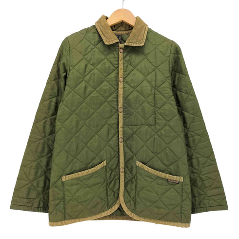 ラベンハム LAVENHAM 英国製 コーデュロイパイピング キルティングジャケット レディース 36