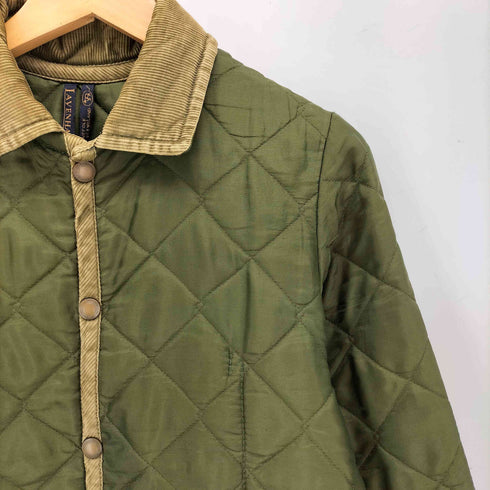 ラベンハム LAVENHAM 英国製 コーデュロイパイピング キルティングジャケット レディース 36