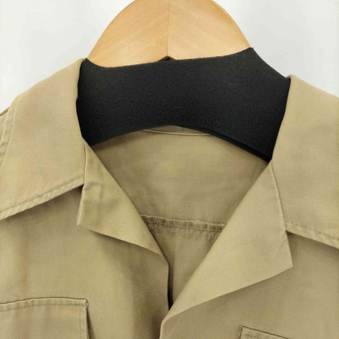 ユーエスアーミー U.S. ARMY SHIRT ATN チェーンステッチ コットンカーキシャツ メンズ MEDIUM