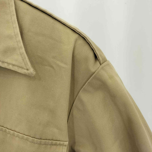 ユーエスアーミー U.S. ARMY SHIRT ATN チェーンステッチ コットンカーキシャツ メンズ MEDIUM