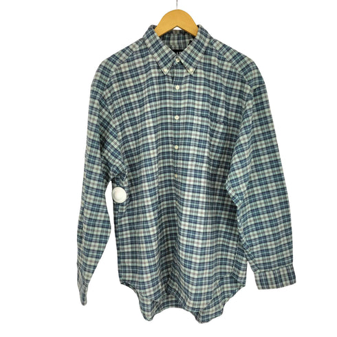 ギャップ Gap 90s OLD 香港製 紺タグ コットン チェック ボタンダウンシャツ メンズ import:XL