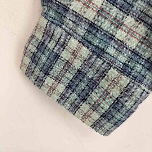 ギャップ Gap 90s OLD 香港製 紺タグ コットン チェック ボタンダウンシャツ メンズ import:XL