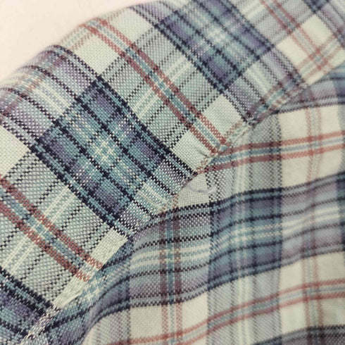 ギャップ Gap 90s OLD 香港製 紺タグ コットン チェック ボタンダウンシャツ メンズ import:XL