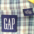 ギャップ Gap 90s OLD 香港製 紺タグ コットン チェック ボタンダウンシャツ メンズ import:XL