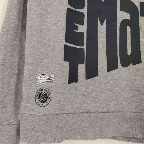 ラコステ LACOSTE GAME SET MATCH ロゴワッペン クルーネック スウェット メンズ import:S