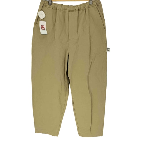 BELLKENIDEA ロゴパッチ ワイドシルエット テーパードイージーパンツ メンズ XL