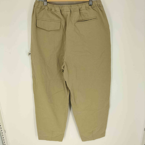 BELLKENIDEA ロゴパッチ ワイドシルエット テーパードイージーパンツ メンズ XL
