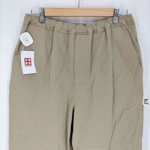BELLKENIDEA ロゴパッチ ワイドシルエット テーパードイージーパンツ メンズ XL