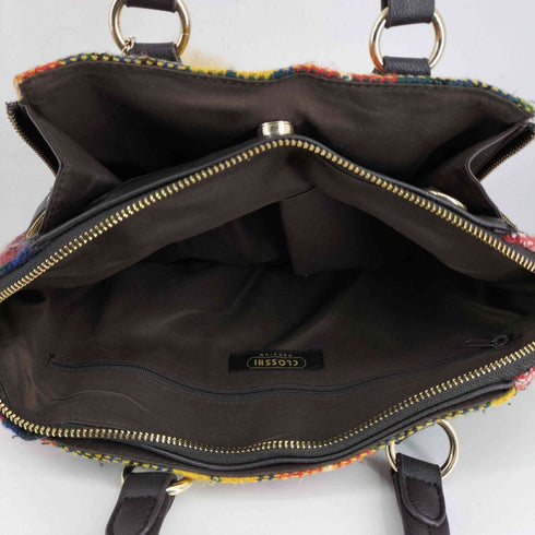 ハリスツイード Harris Tweed チェック柄 トートバッグ レディース
