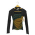 ROEY WANG チョーカーネック マーブル柄 シアーカットソー レディース import:XS