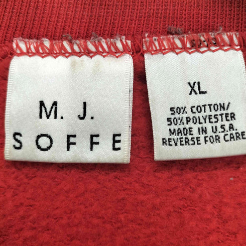 エムジェーソッフェカンパニーインク M.J.SOFFE COMPANY INC. 90S USA製 USMCプリント スウェット メンズ import:XL