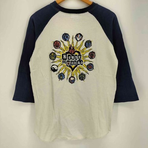 georgia peach for peace HAUSE OF DEAD 両面プリント ラグランカットソー メンズ