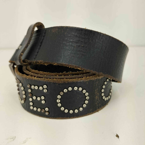 ロデオクラウンズ RODEO CROWNS ロゴ スタッズ レザー ベルト メンズ