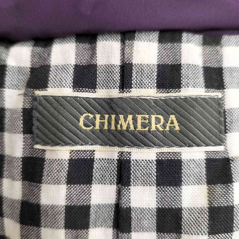 CHIMERA パスタデザイン ファー付き 中綿ジャケット レディース