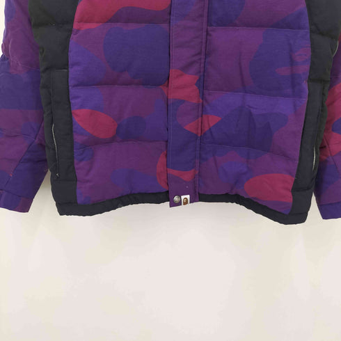 アベイシングエイプ A BATHING APE Giant purple camo カモフラ ダウンジャケット メンズ JPN:M