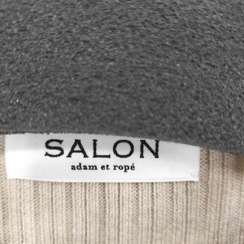 サロンアダムエロペ SALON adam et rope コットンシルクカシミアリブポロカーディガン レディース FREE