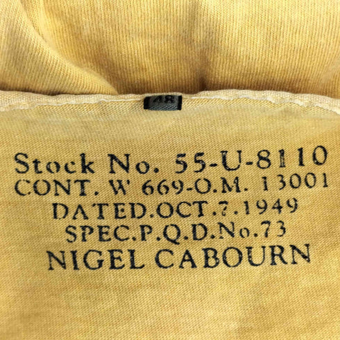 ナイジェルケーボン NIGEL CABOURN 50s HENLEY NECK SHIRT PIGMENT-DYE メンズ EUR:48