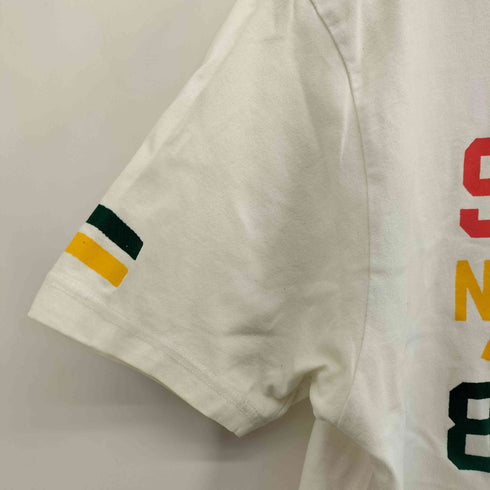 ステューシー Stussy フロント プリント 裾 ストックロゴ S/S クルーネック Tシャツ メンズ import:L