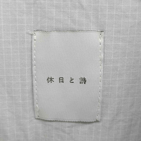 キュウジツトウタ 休日と詩 マーブルロングシャツ レディース
