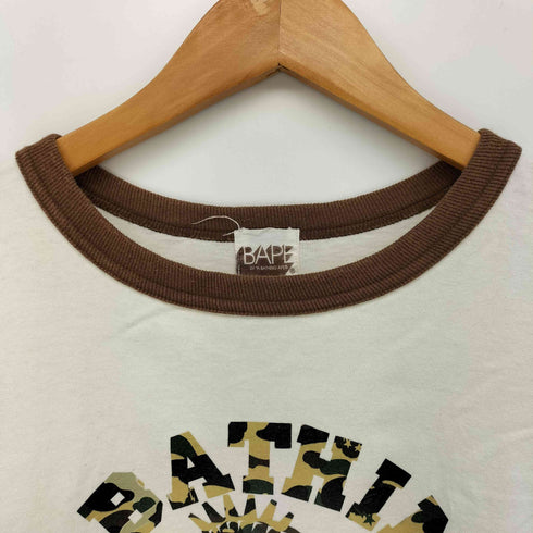 アベイシングエイプ BAPE by A BATHING APE 大猿ロゴ プリント 迷彩 カモ L/S シャツ メンズ import:L
