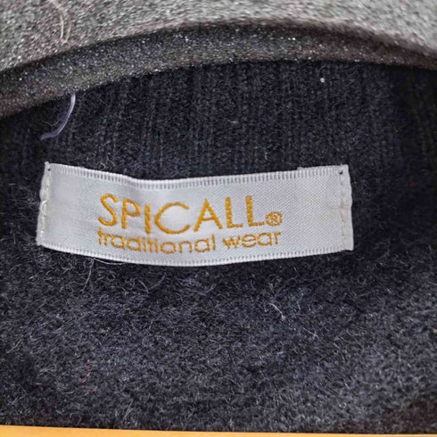 SPICALL CASHMERE100% カシミヤ ハーフジップ ニット メンズ