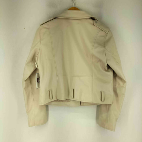 ザラ ZARA フェイクレザー ライダース ジャケット レディース import:L