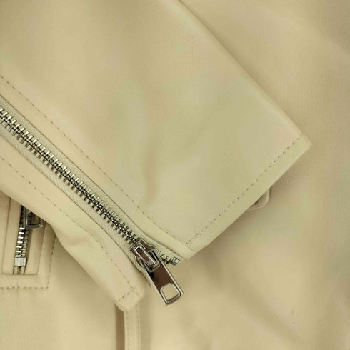 ザラ ZARA フェイクレザー ライダース ジャケット レディース import:L