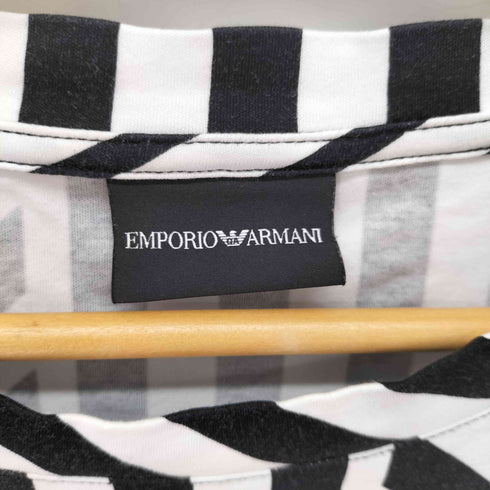 エンポリオアルマーニ EMPORIO ARMANI ジオメトリック柄 クルーネック Tシャツ メンズ import:S
