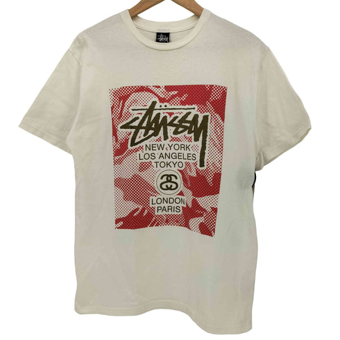 ステューシー Stussy WORLD TOUR TEE ワールド ツアー S/S クルーネック Tシャツ メンズ import:L