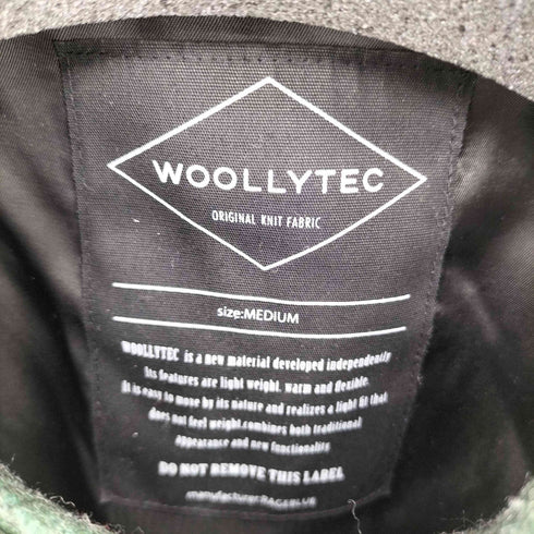 WOOLLYTEC チェック柄 ジップアップブルゾン ジャケット メンズ import:M