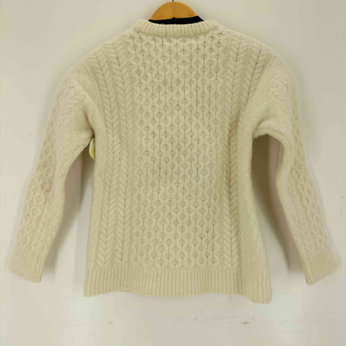 アランクラフト aran crafts 90S アイルランド製 ケーブル編み クルーネックセーター メンズ JPN:M