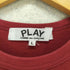 プレイコムデギャルソン PLAY COMME des GARCONS 2ハート刺繍クルーネックTシャツ レディース JPN:L