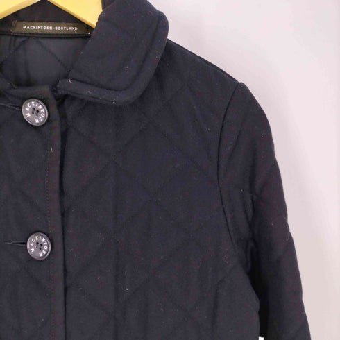 マッキントッシュスコットランド MACKINTOSH SCOTLAND カシミヤ混 ウエストベルト キルティングコート レディース