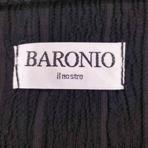 BARONIO Y2K ヘンリーネック カットソー メンズ FREE