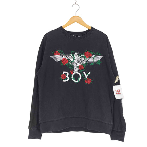 ボーイロンドン BOY LONDON ローズ イーグル刺繍クルーネックスウェット メンズ import:M