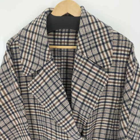 ミラオーウェン Mila Owen 21AW フラップポケットハーフ丈コクーン接結コート レディース ONE SIZE
