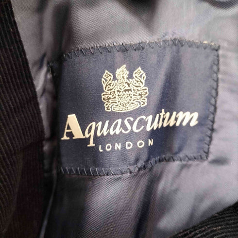 アクアスキュータム AQUASCUTUM コーデュロイ2Bテーラードジャケット メンズ UK:42