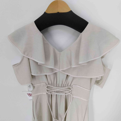 ランダ RANDA 24SS 2WAYフリルスリーブワンピース レディース