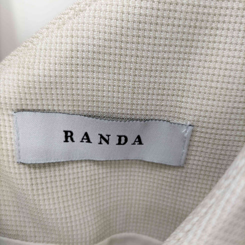 ランダ RANDA 24SS 2WAYフリルスリーブワンピース レディース