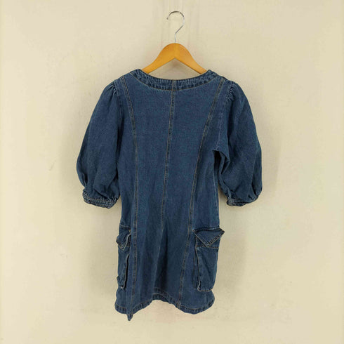 スライ SLY V NECK DENIM ショートワンピース レディース 1