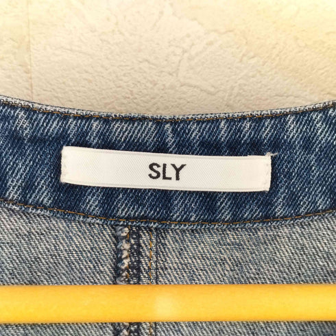 スライ SLY V NECK DENIM ショートワンピース レディース 1