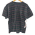 アディダスオリジナルス adidas Originals skateboarding VELOUR JERSEY トレフォイルロゴ 刺繍 ボーダー ベロア Tシャツ メンズ JPN:M