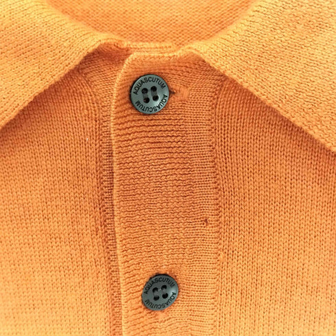 アクアスキュータム AQUASCUTUM ウール ポロ ニット セーター メンズ import:L