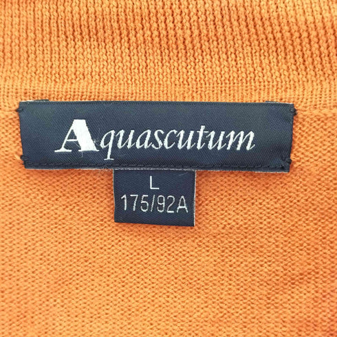 アクアスキュータム AQUASCUTUM ウール ポロ ニット セーター メンズ import:L