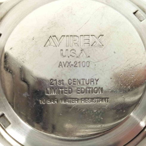 アヴィレックス AVIREX シルバー 腕時計 メンズ