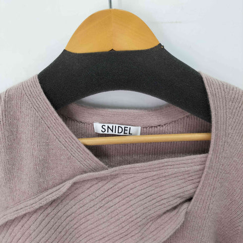 スナイデル snidel レースドッキングデザインニットトップス レディース ONE SIZE