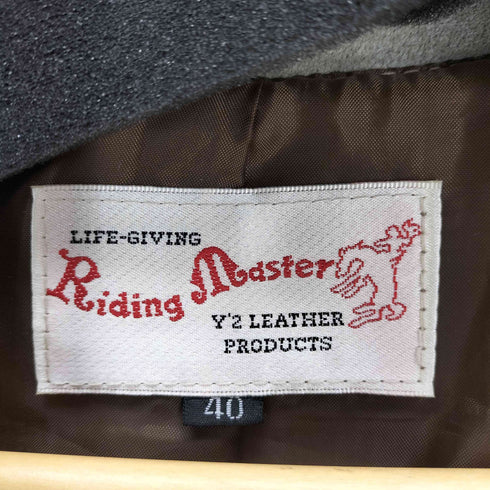 Y'2 LEATHER RIDING MASTER COW LEATHER カウレザー レースアップ スエードレザースモッグ メンズ 40